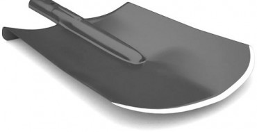 Pelle à creuser avec une pointe