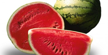 Pastèque en coupe mûre