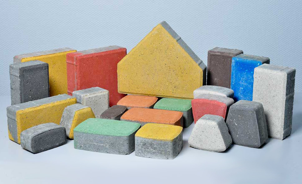 Variétés de dalles de pavage pour la pose de chemins